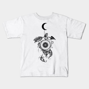 Dream Catcher Moon Owl Dreamcatcher Kids T-Shirt